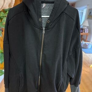 Black Zip-Up Hoodie